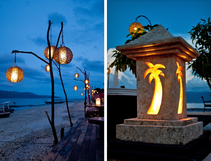 Beach bar lanterns, Gili Trawangan
