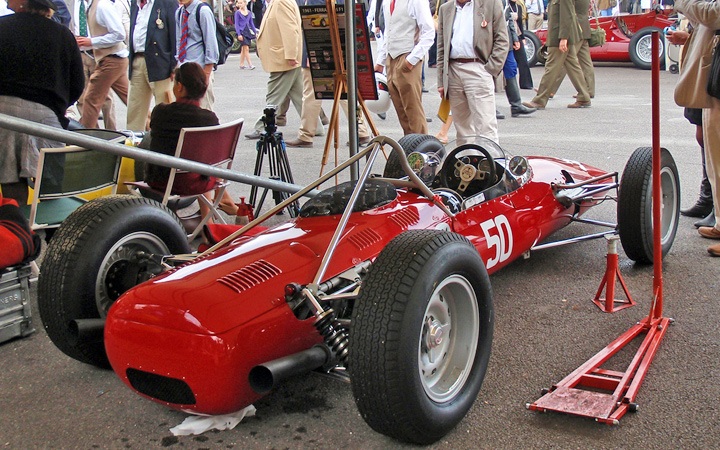 Vintage racing cars at the Goodwood Revival