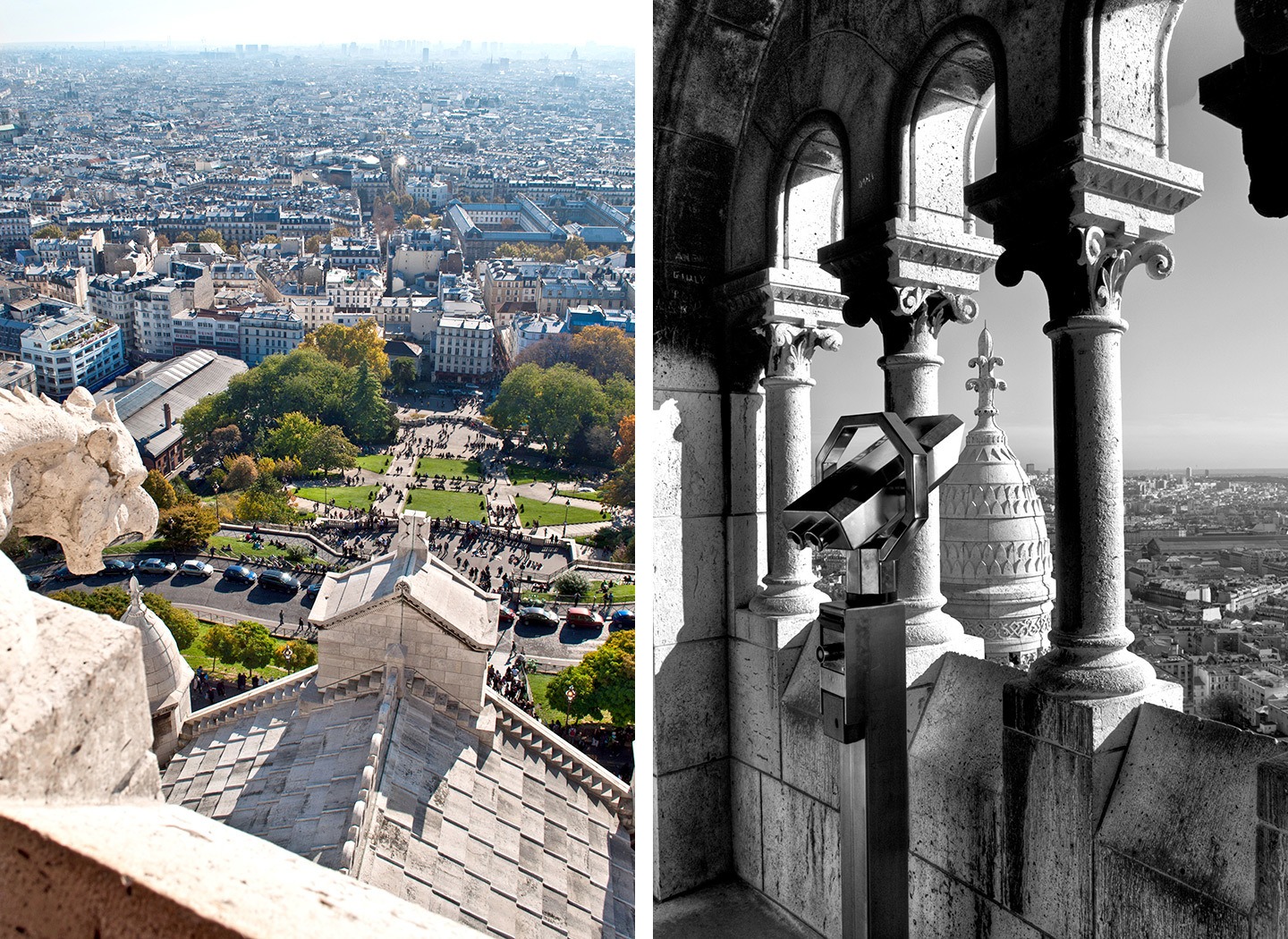 Views of Paris from Sacre Coeur Basilica