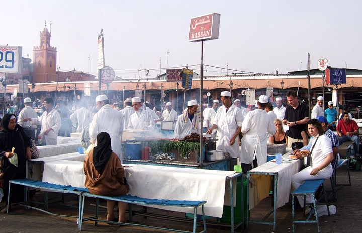 Marrakech food stalls