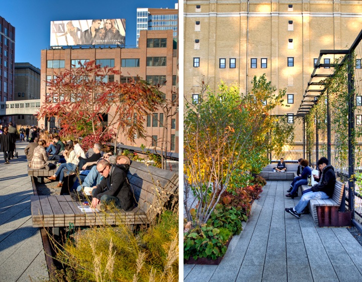 High Line seating areas