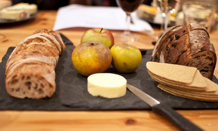 Bread and fruit