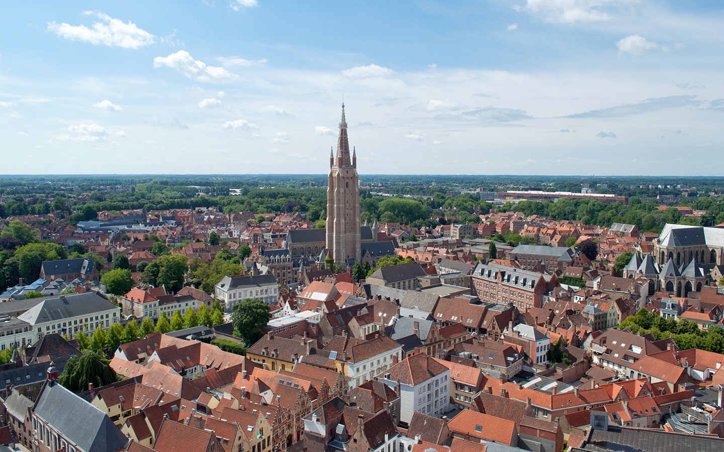 Views from the top of th Belfort tower
