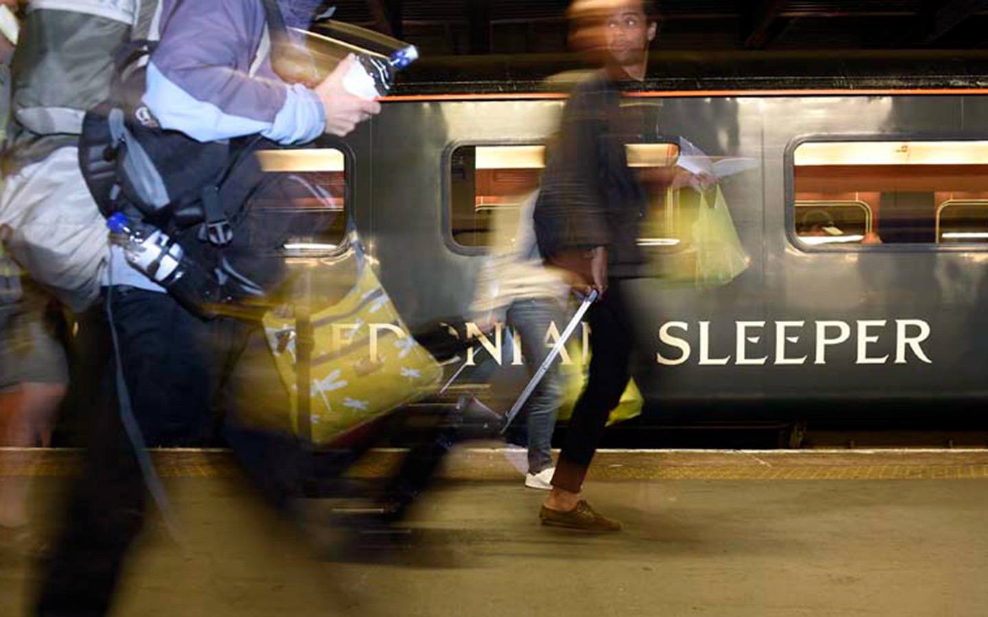 Caledonain Sleeper train in Scotland
