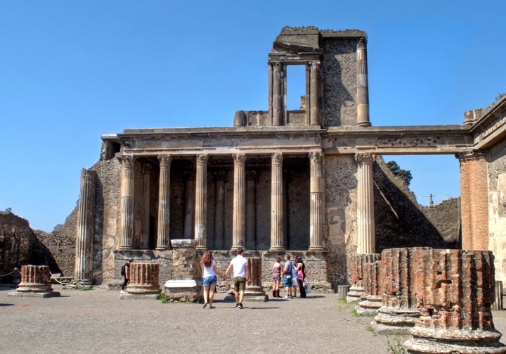 Pompeii ruins in Italy