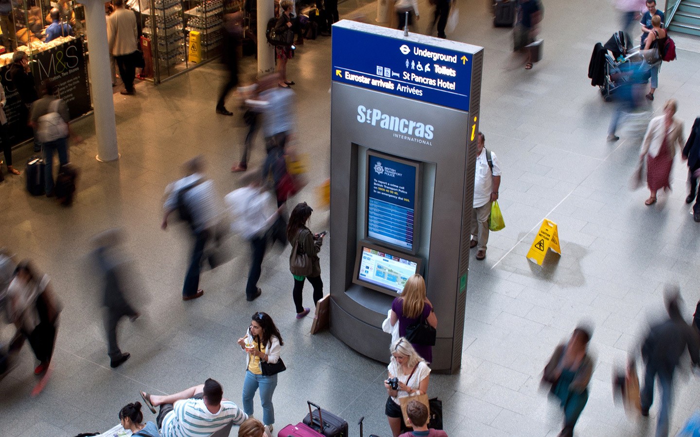 St Pancras train station in London