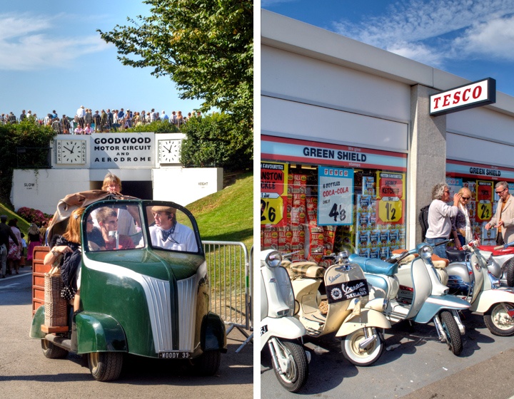 Vintage vehicles at Goodwood
