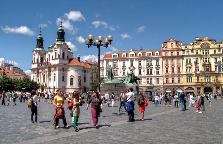 Prague's main square, Czech Republic