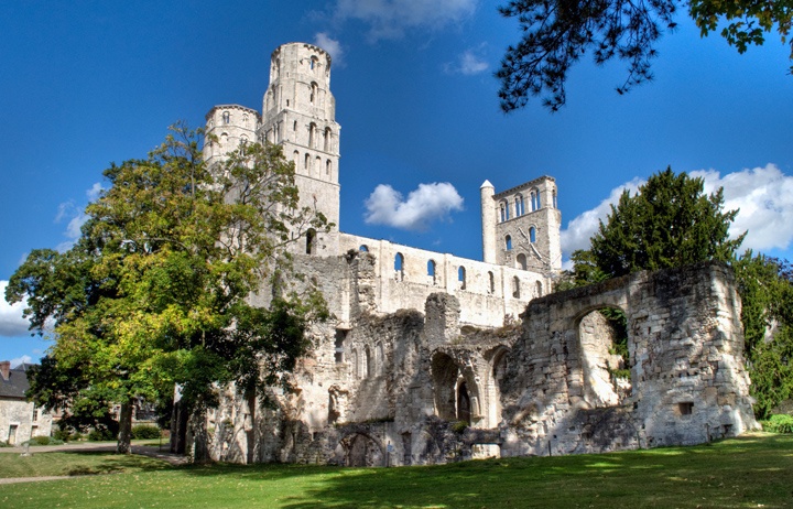 Jumieges Abbey in Normandy, France