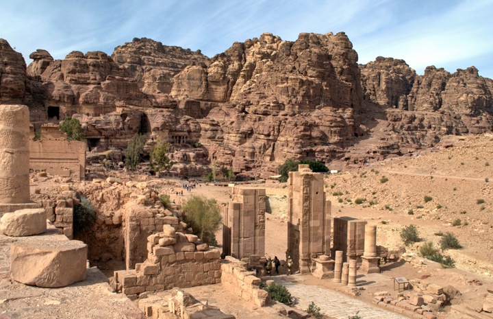 The Roman ruins of Petra, Jordan