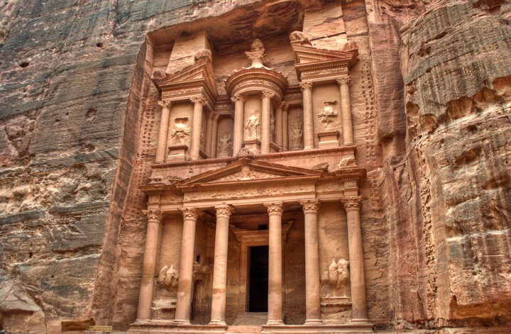 The Treasury at Petra in Jordan