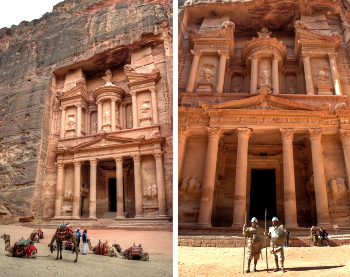 The Treasury at Petra in Jordan