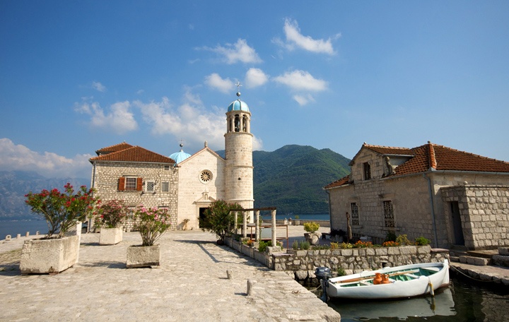 Perast in the Bay of Kotor, Montenegro