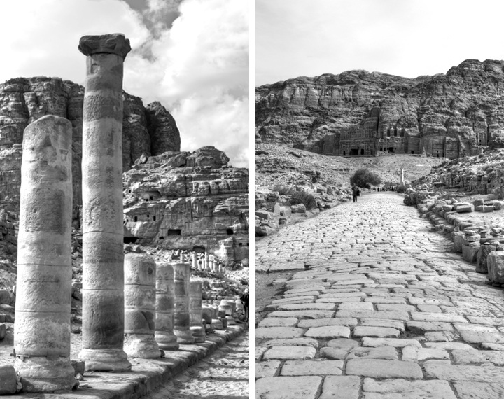Petra in black and white, Jordan