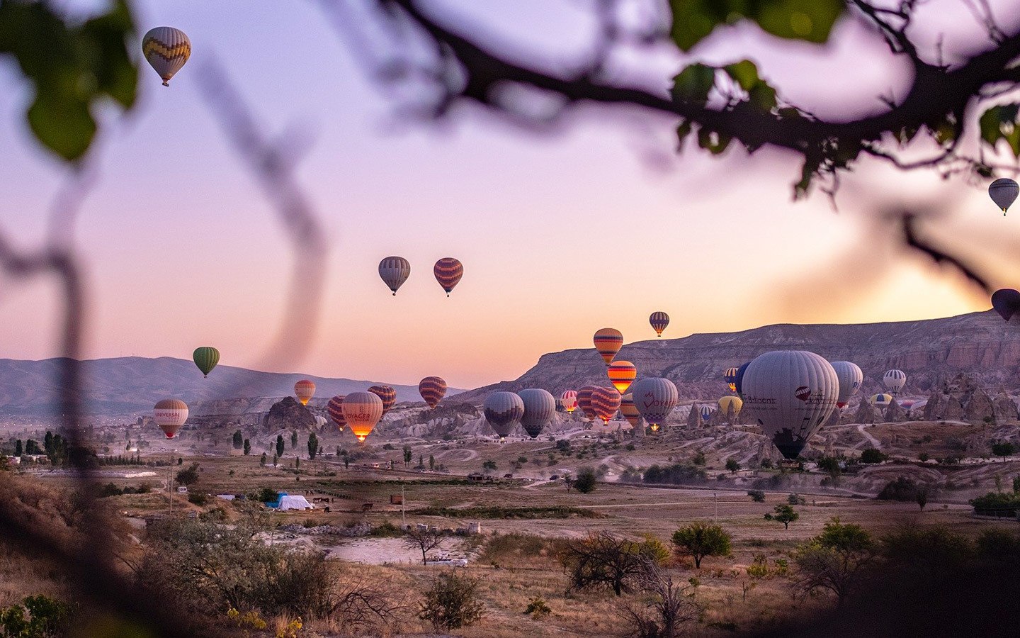 Hot air balloons in Cappadocia, Turkey