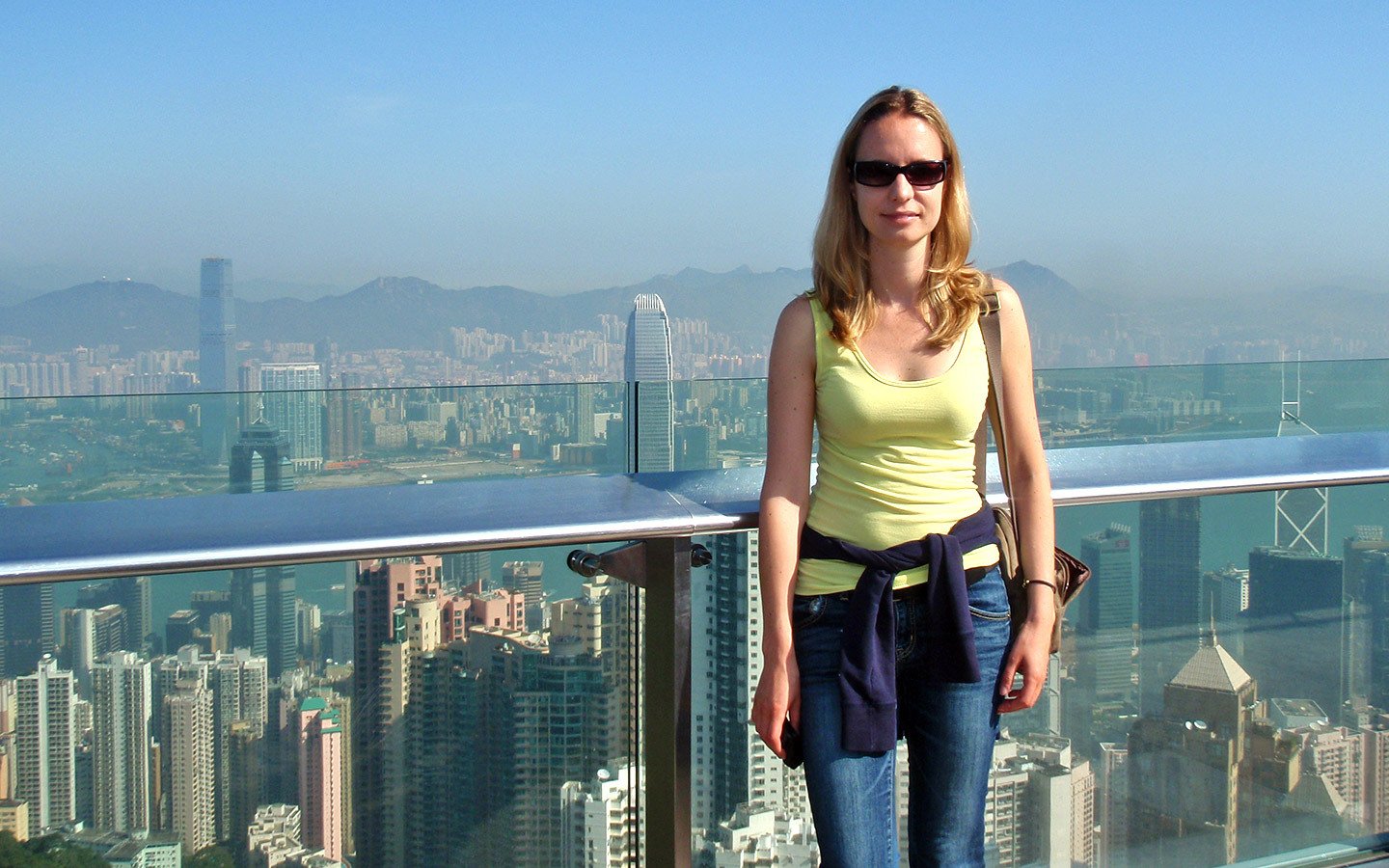 At Victoria Peak in Hong Kong
