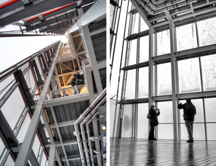 The View from the Shard in the snow, London