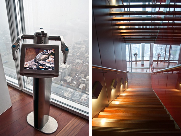 The View from the Shard in the snow, London
