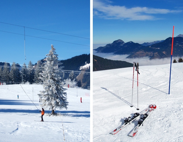 On the slopes in St Jean d'Aulps, French Alps