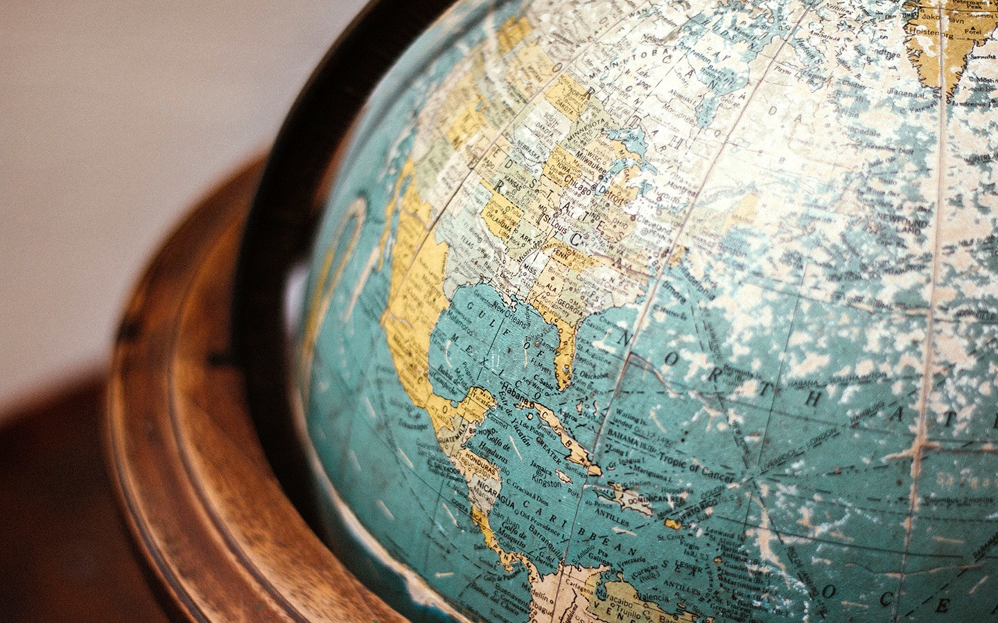 Vintage globe