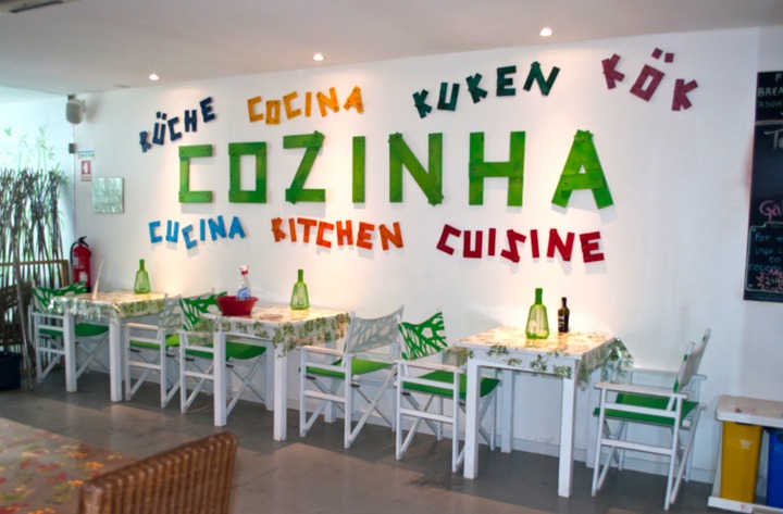 The kitchen at the Gallery Hostel Porto, Portugal