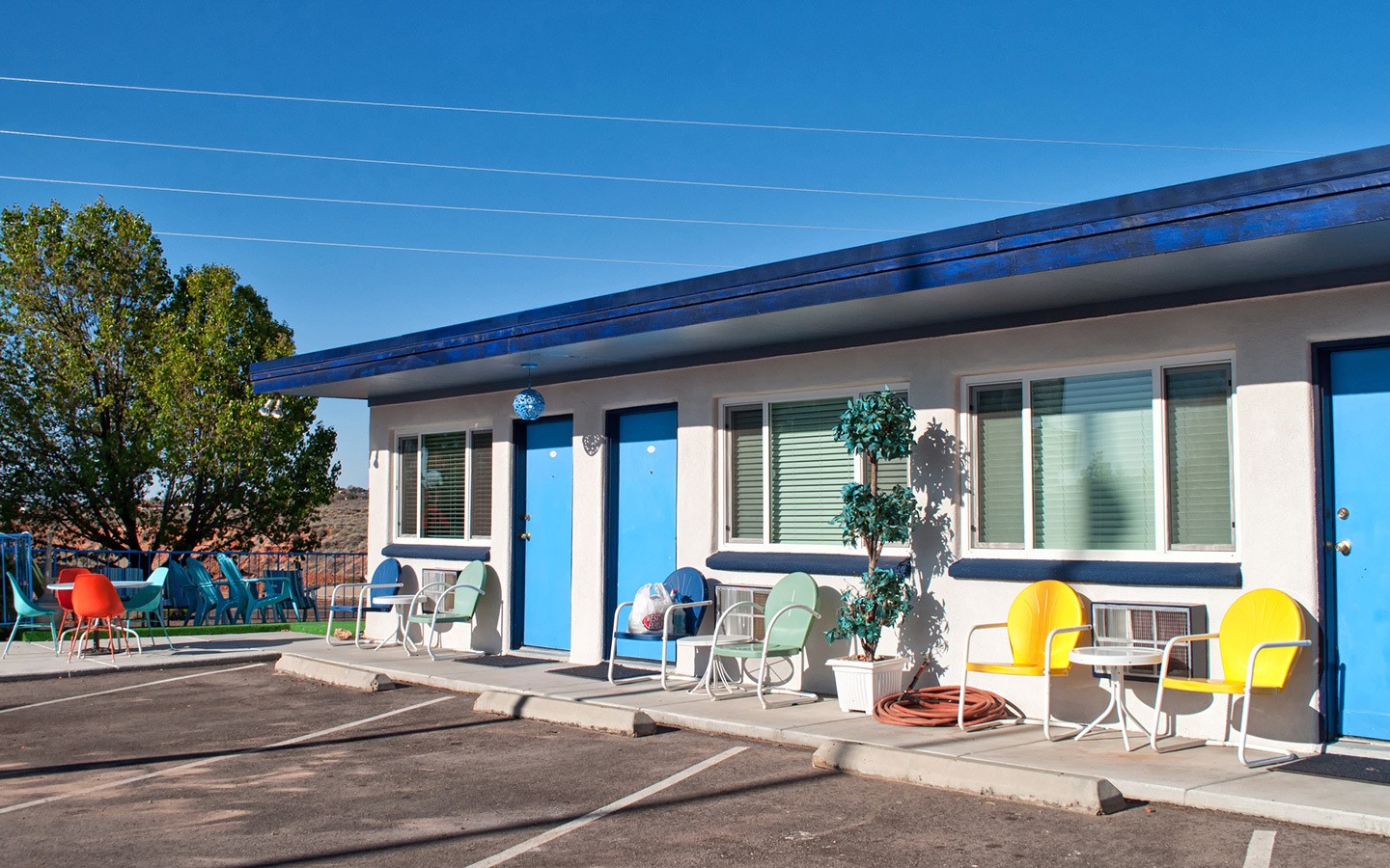 Vintage style motel in the southwest USA