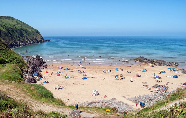 Putsborough beach, Devon, UK