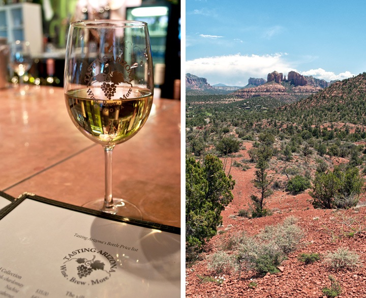 Wine tasting in Sedona, Arizona, USA