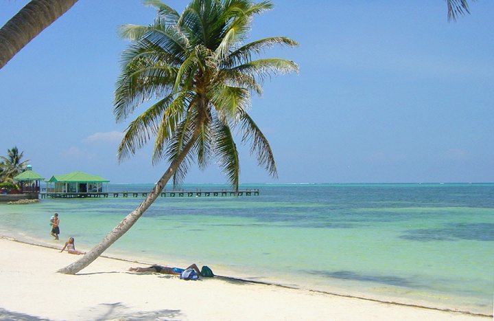 Beach in Belize, central America