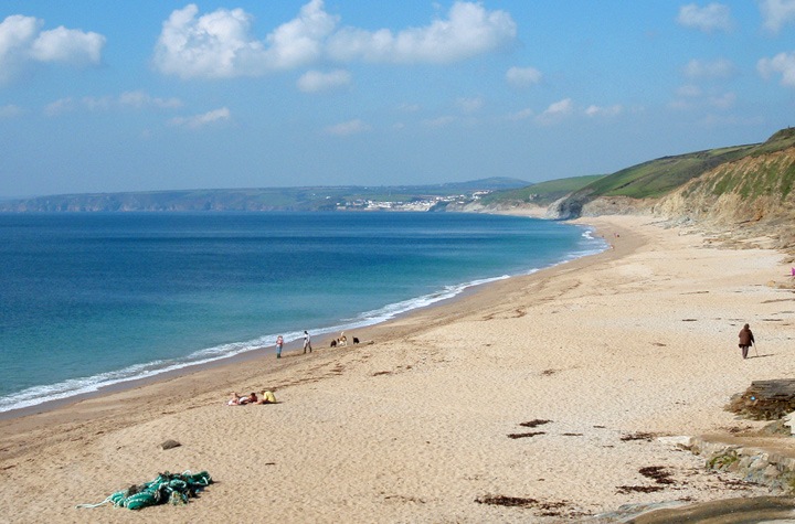 Fishing Cove beach in Cornwall