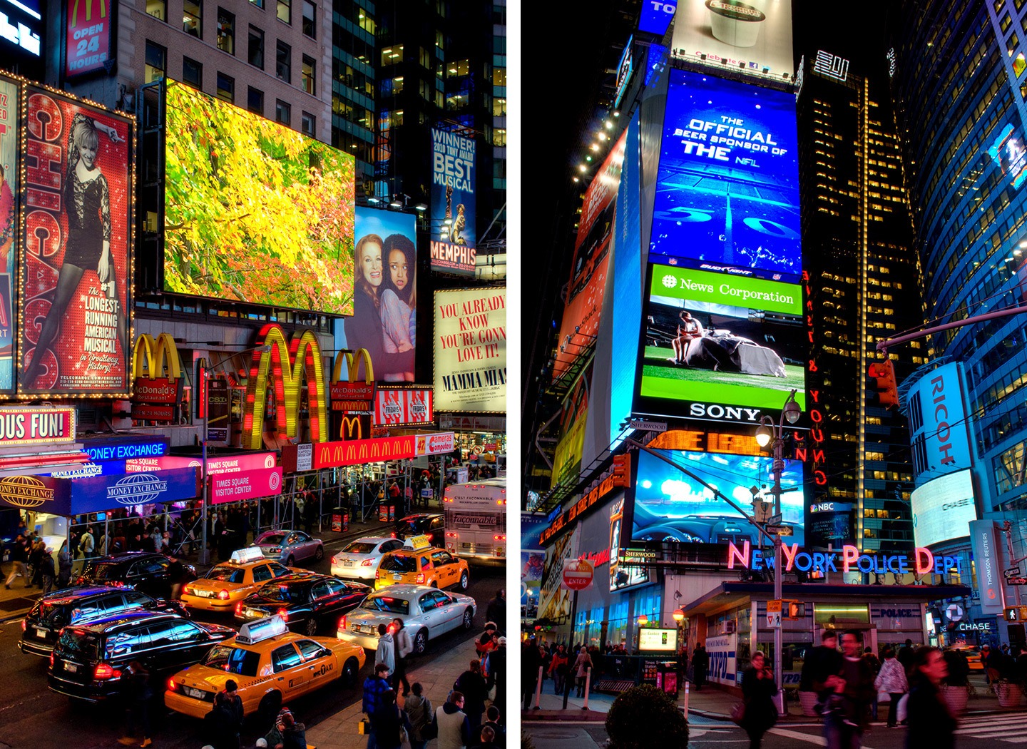 Lichter am Times Square New York, USA