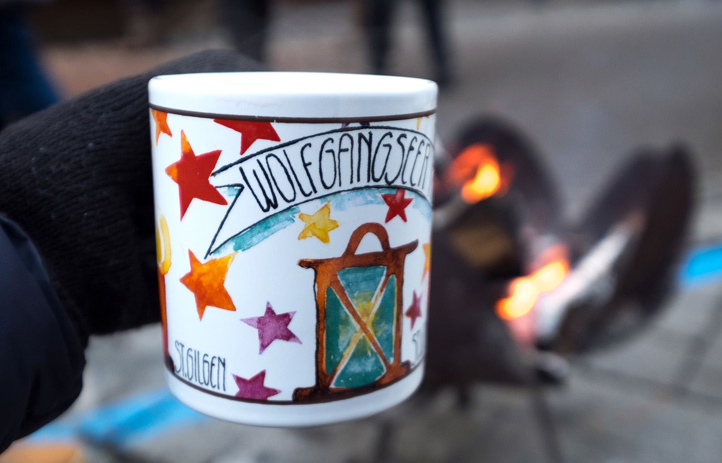 Mulled wine in Austrian Christmas market