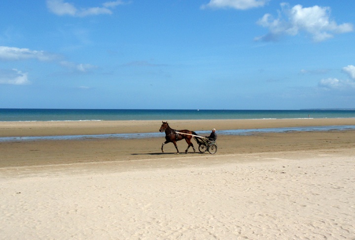 Utah Beach WWII D-Day landing site in Normandy, France