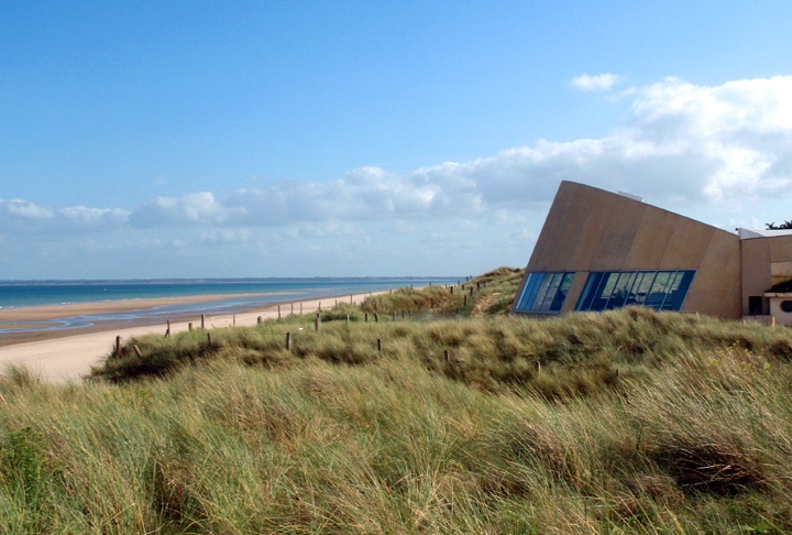 Utah Beach WWII D-Day landing site in Normandy, France