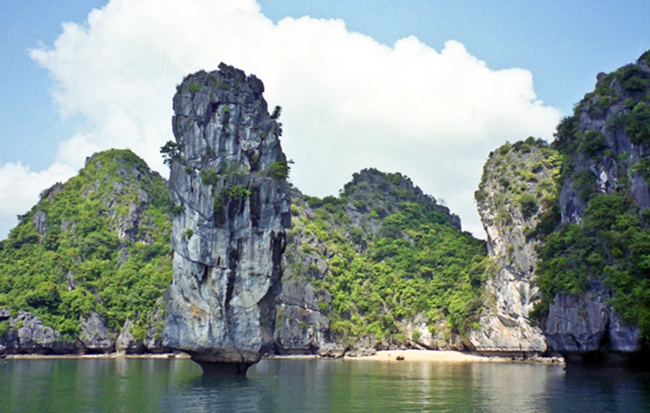 Sailing around Halong Bay in Vietnam