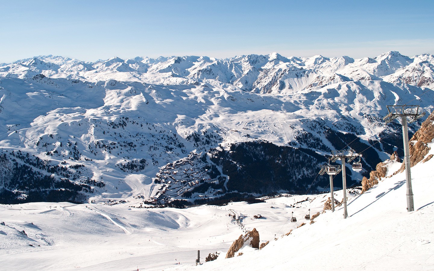 Views from the top of the Saulire lift