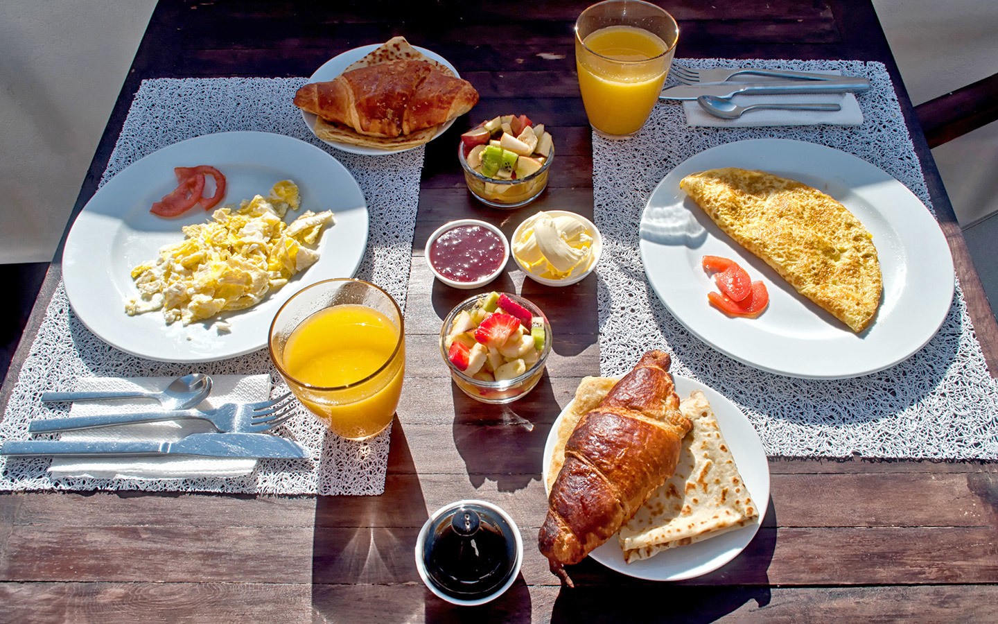 Rooftop breakfast at Riad Dar Maya