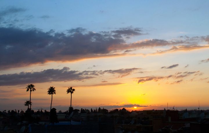 Sunset view from Riad Capaldi , Marrakech