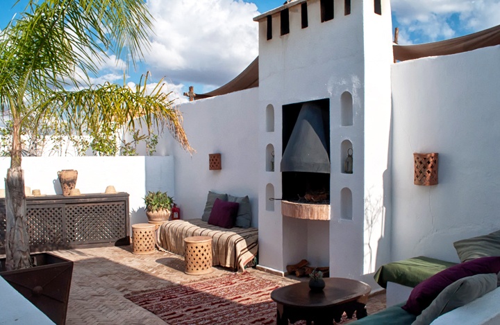 Roof terrace at Riad Capaldi, Marrakech