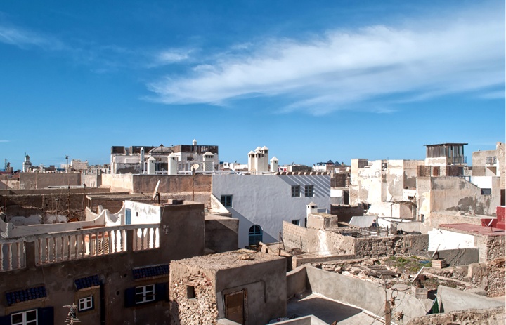Rooftop views from Riad Dar Maya, Essaouira, Morocco
