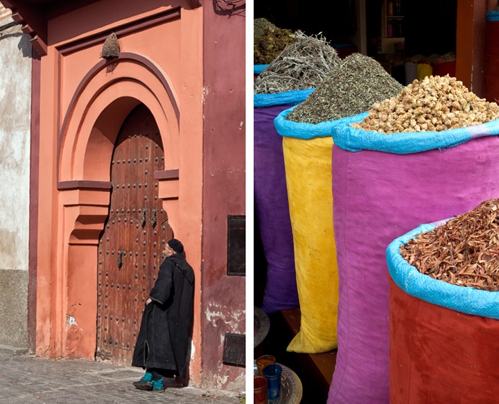 The souks of Marrakech, Morocco