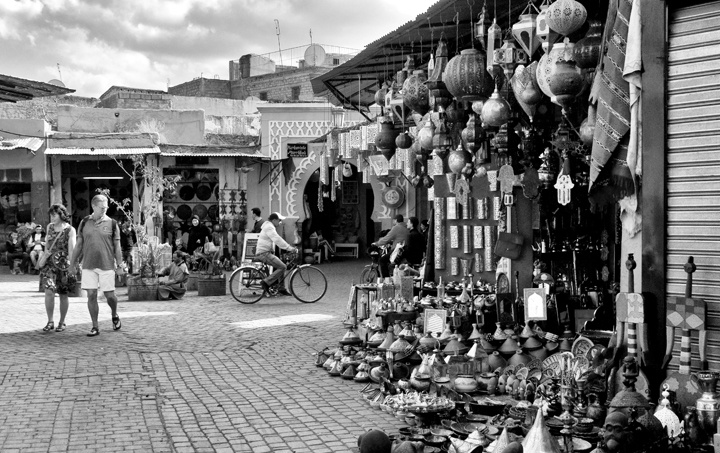 The souks of Marrakech, Morocco