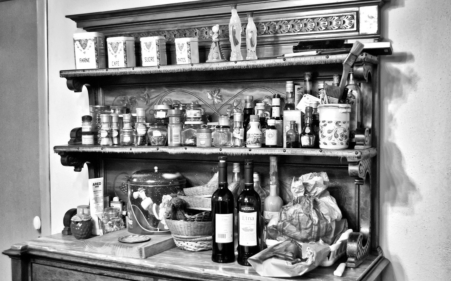Sicilian cookery ingredients