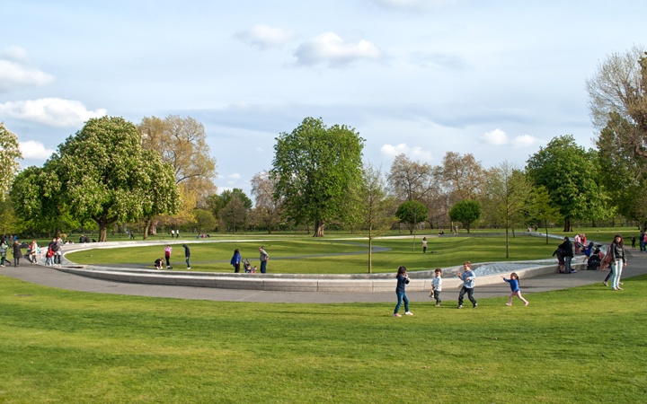 The Princess Diana fountain, Hyde Park, London