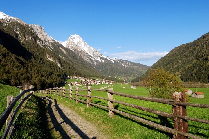 Mountains in St Anton am Alberg, Austria