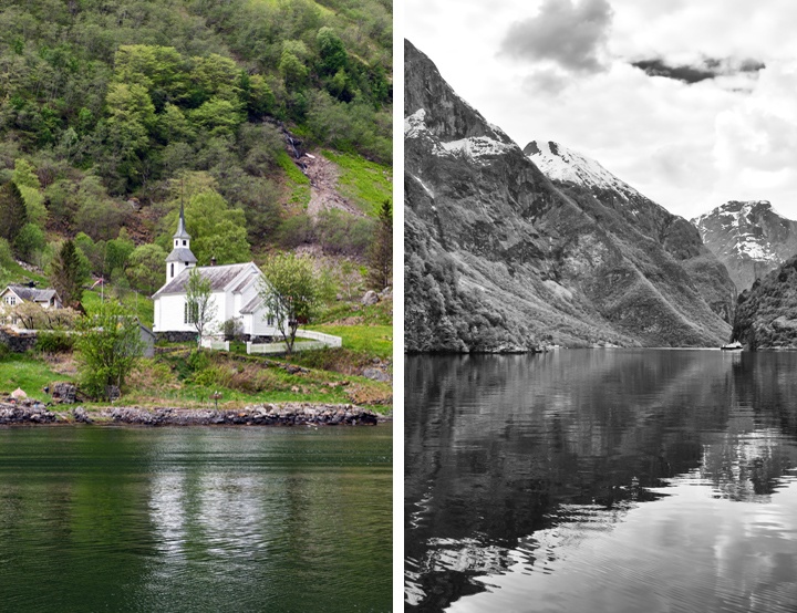 Fjord cruise from Flam to Gudvangen