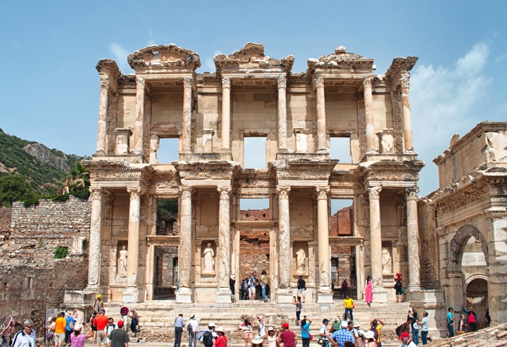 The ruins of Ephesus in Turkey
