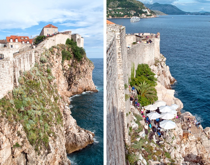 Blick von der Stadtmauer von Dubrovnik, Kroatien