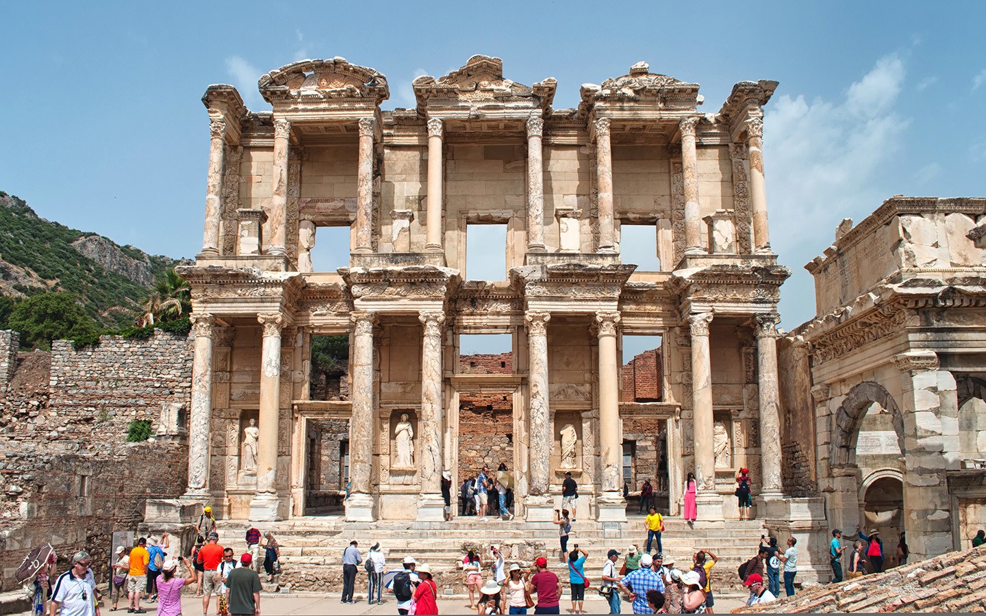 Die Celsus-Bibliothek in Ephesus