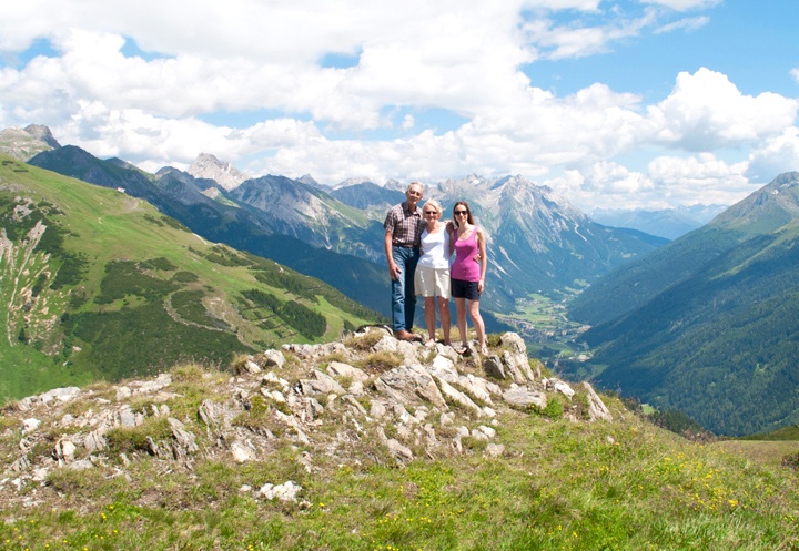 The Alps in summer in St Anton, Austria